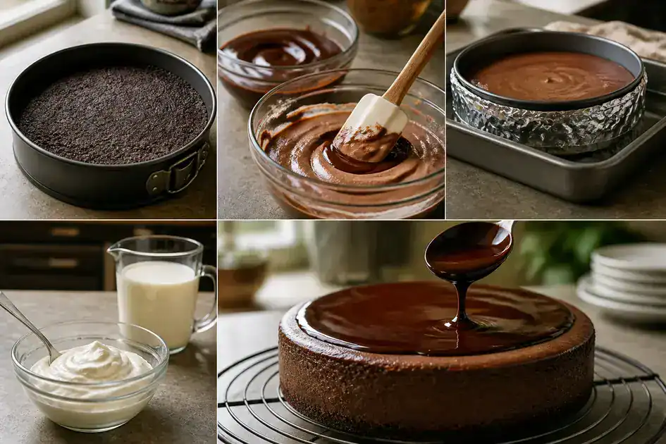 How to prepare chocolate cheesecake