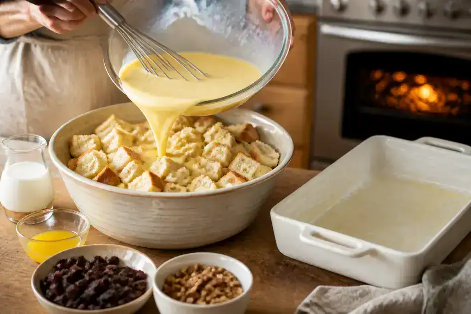 How to prepare stale bread pudding step by step
