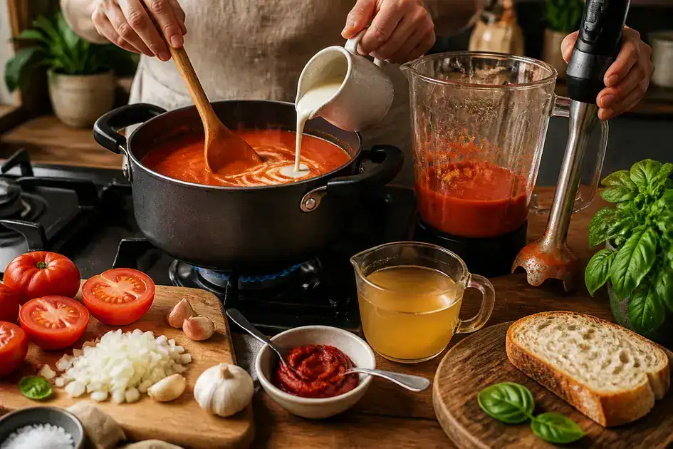 How to prepare tomato soup step by step