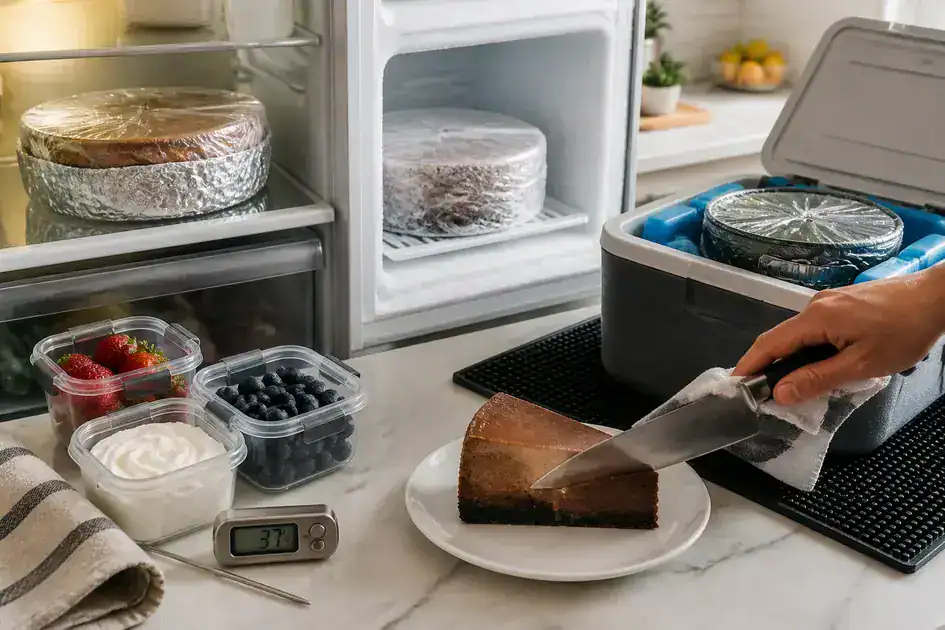 How to store and serve chocolate cheesecake