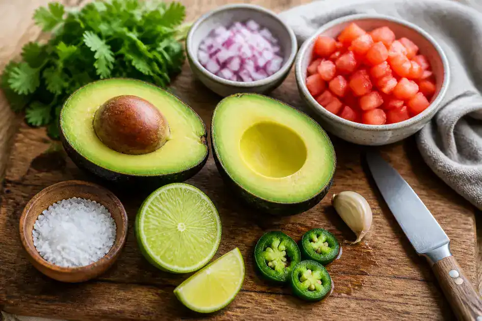 Ingredients of recipe 5-minute guacamole