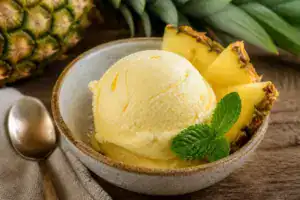 Natural Pineapple Ice Cream