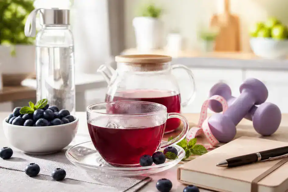 Practical tips to include blueberry tea in a weight-loss plan