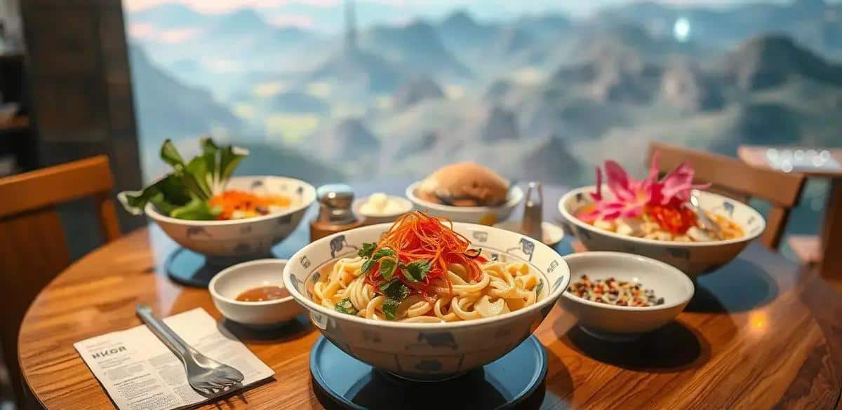 Como servir o Naengmyeon