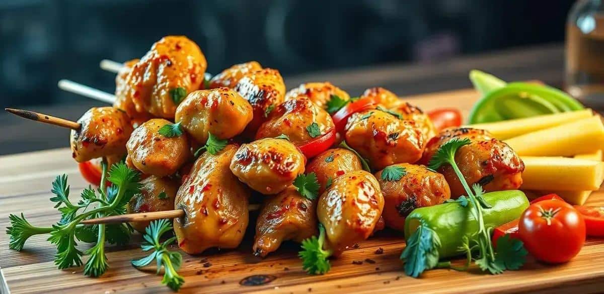 Ingredientes do Espetinho de Frango