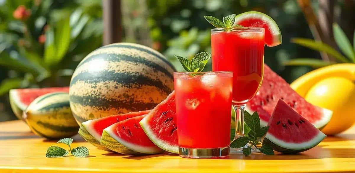 Ingredientes do Suco de Melancia Gelado