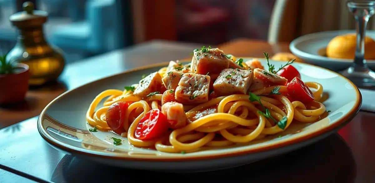 Macarrão com atum uma receita tradicional ótima para o jantar