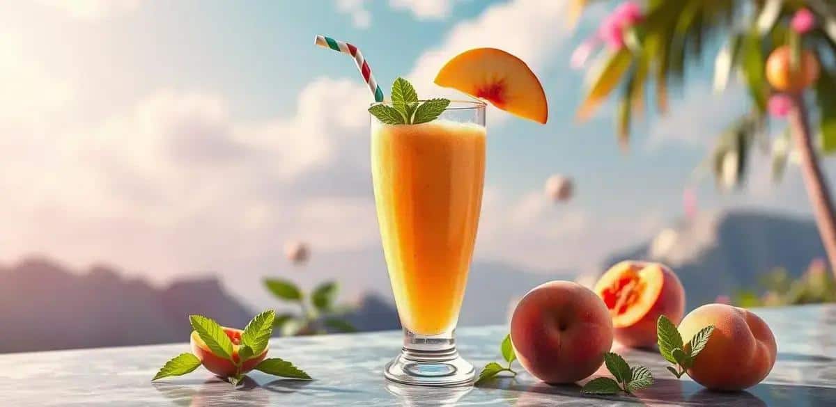 Smoothie de pêssego rápido: uma receita deliciosa e prática