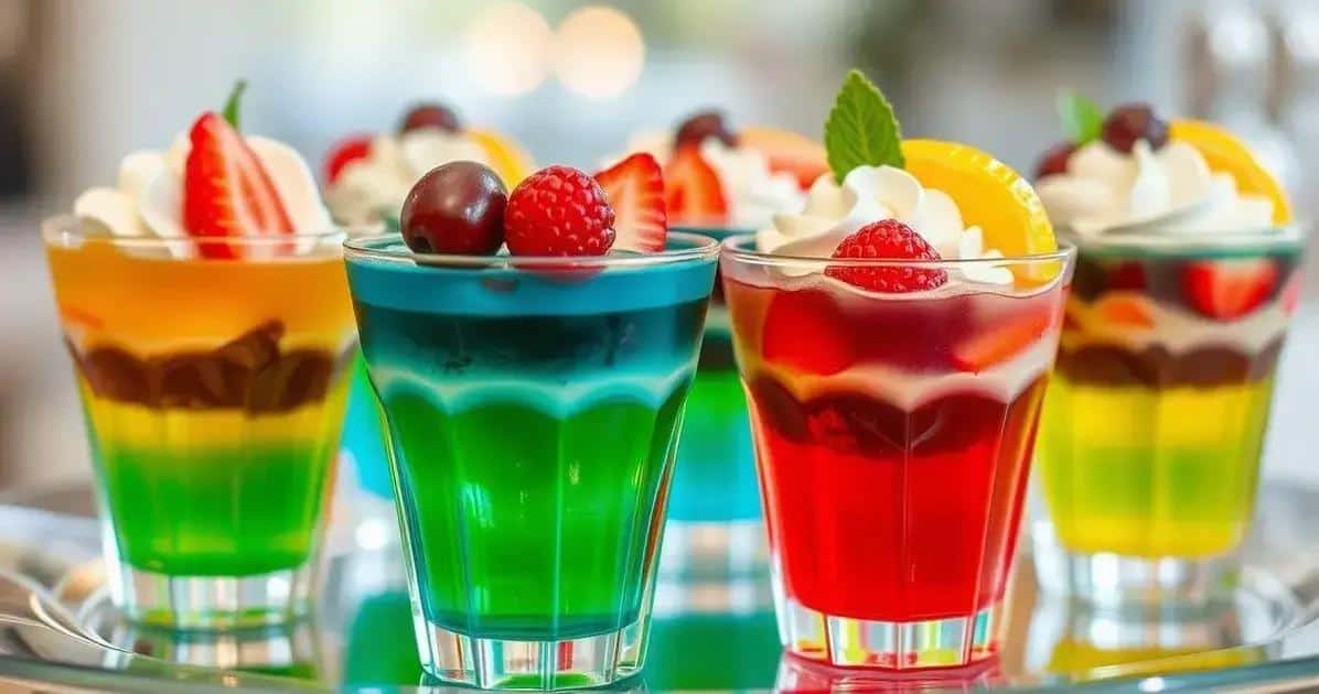 Como Servir a Gelatina Colorida Como Servir a Gelatina Colorida