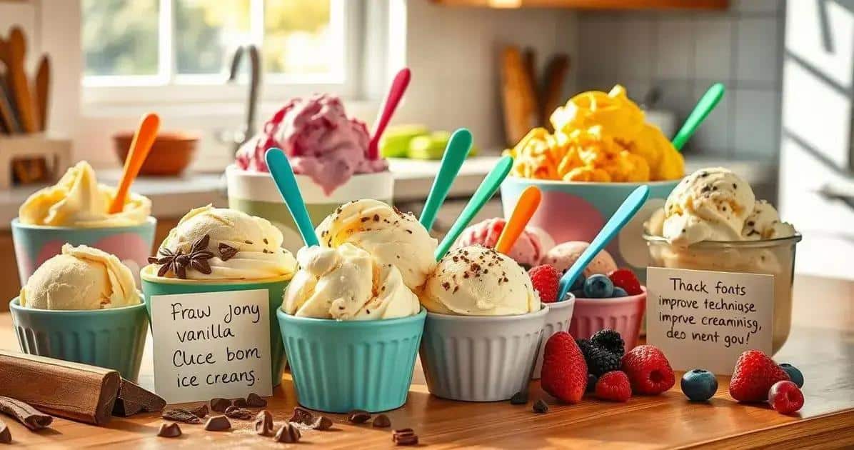Dicas para deixar seu sorvete caseiro mais cremoso