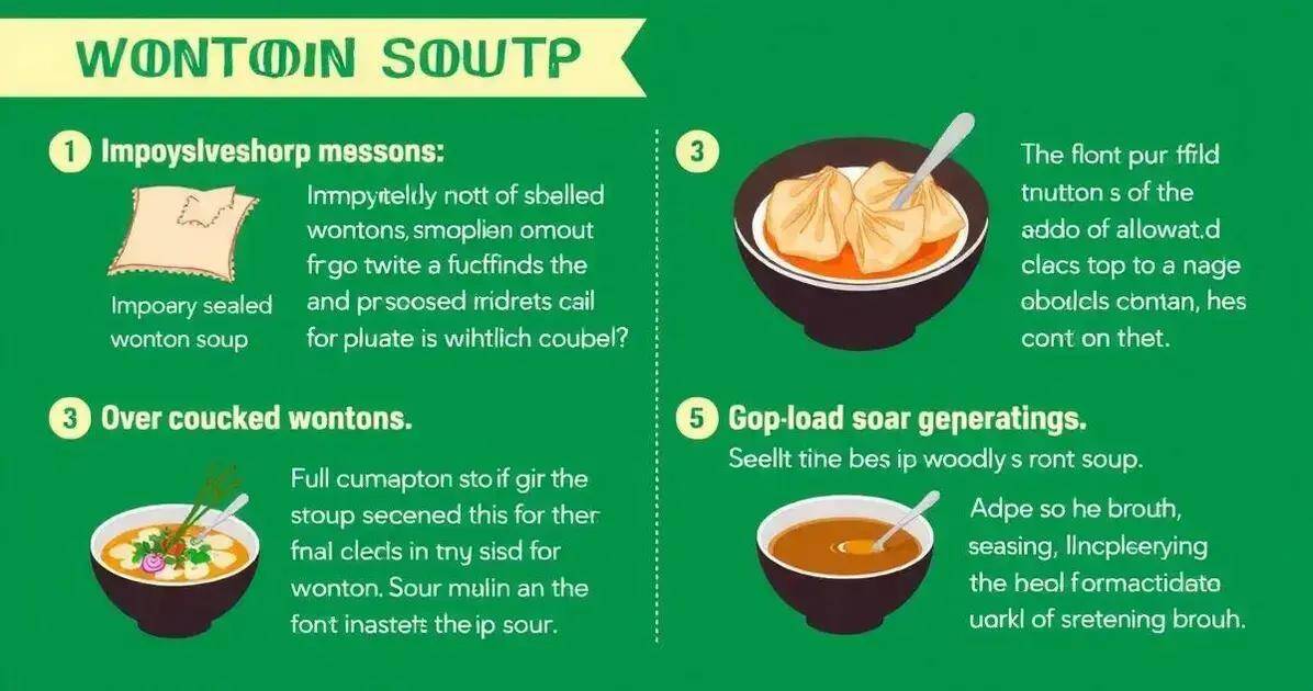 Erros Comuns na Preparação da Sopa de Wonton
