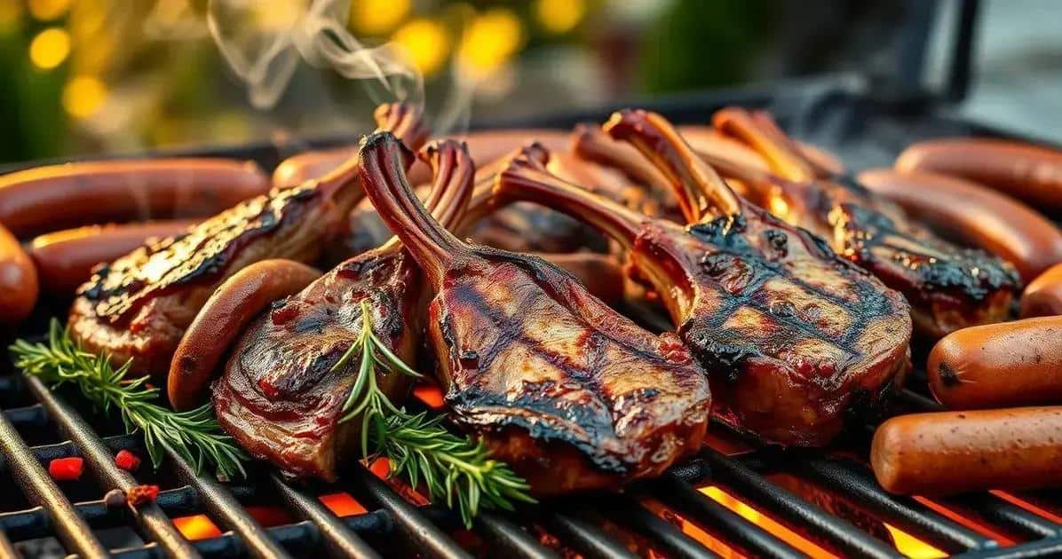 Grelhando o Carneiro ou a Linguiça