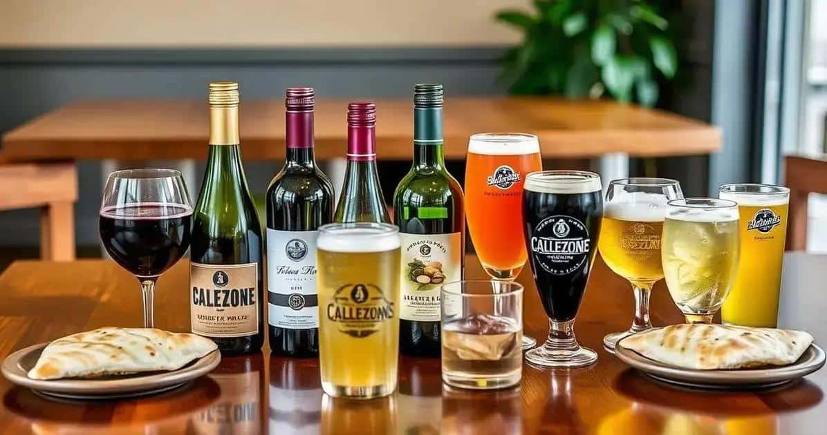 Harmonização de Bebidas com Calzone