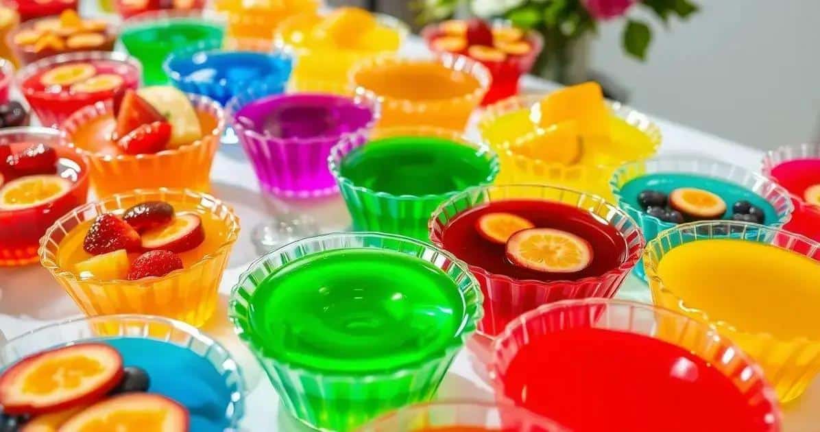 Ingredientes da Gelatina Colorida Prática