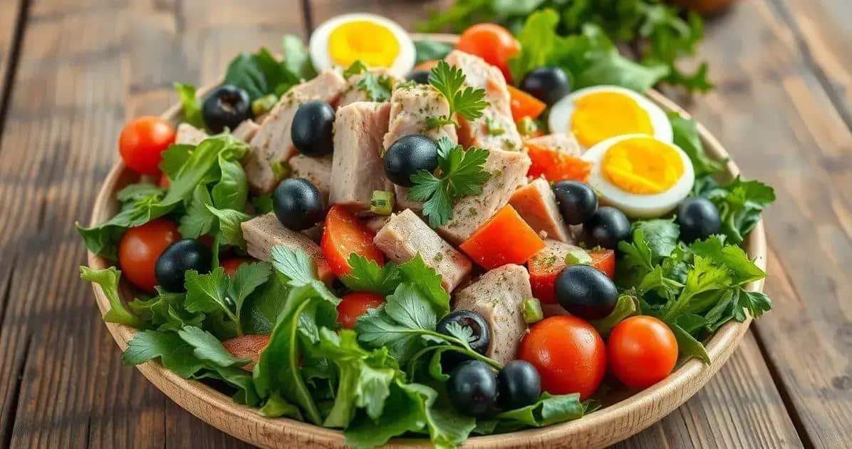 Ingredientes da Salada Niçoise
