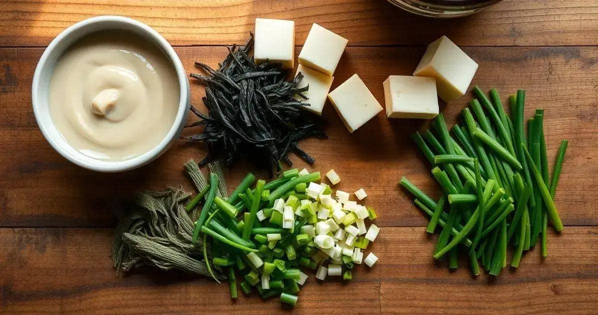 Ingredientes da Sopa de Missô