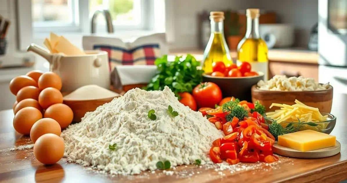 Ingredientes da Torta Salgada Rápida