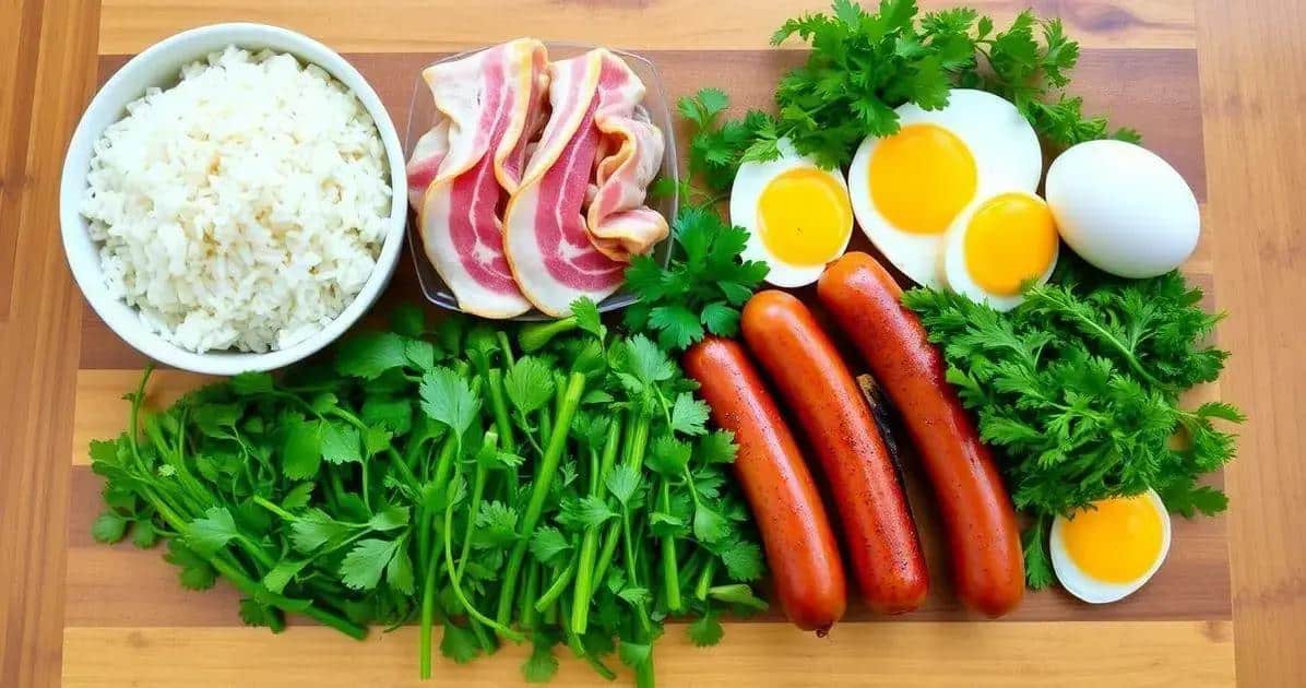 Ingredientes do Arroz Tropeiro