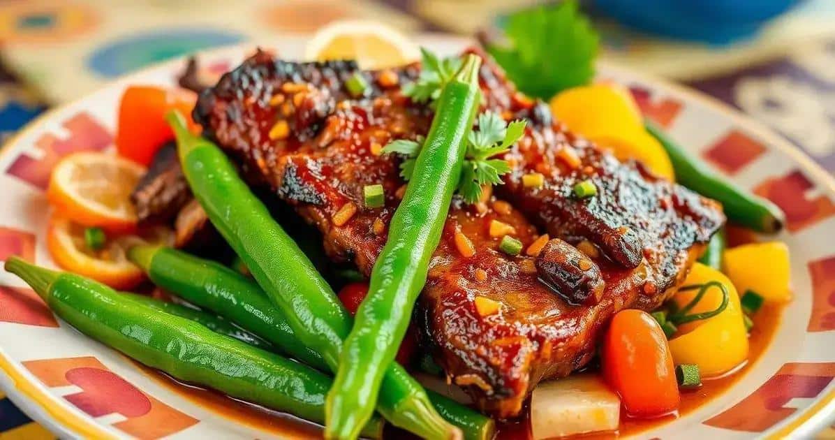 Ingredientes para Costelinha com Quiabo