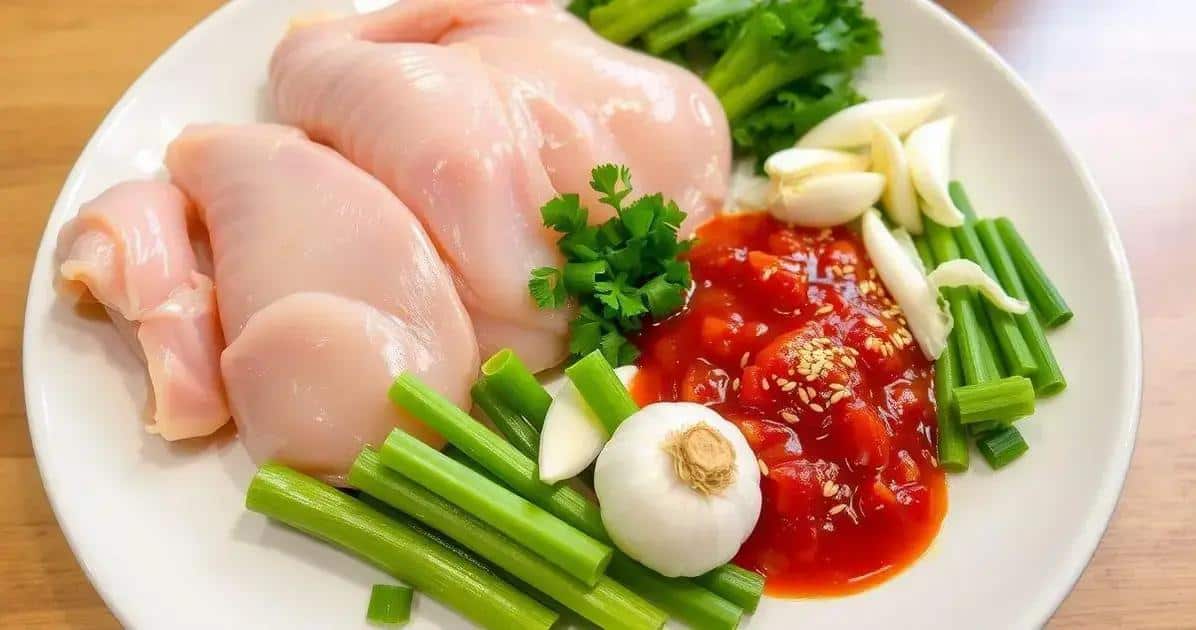 Ingredientes para Yangnyeom Chicken