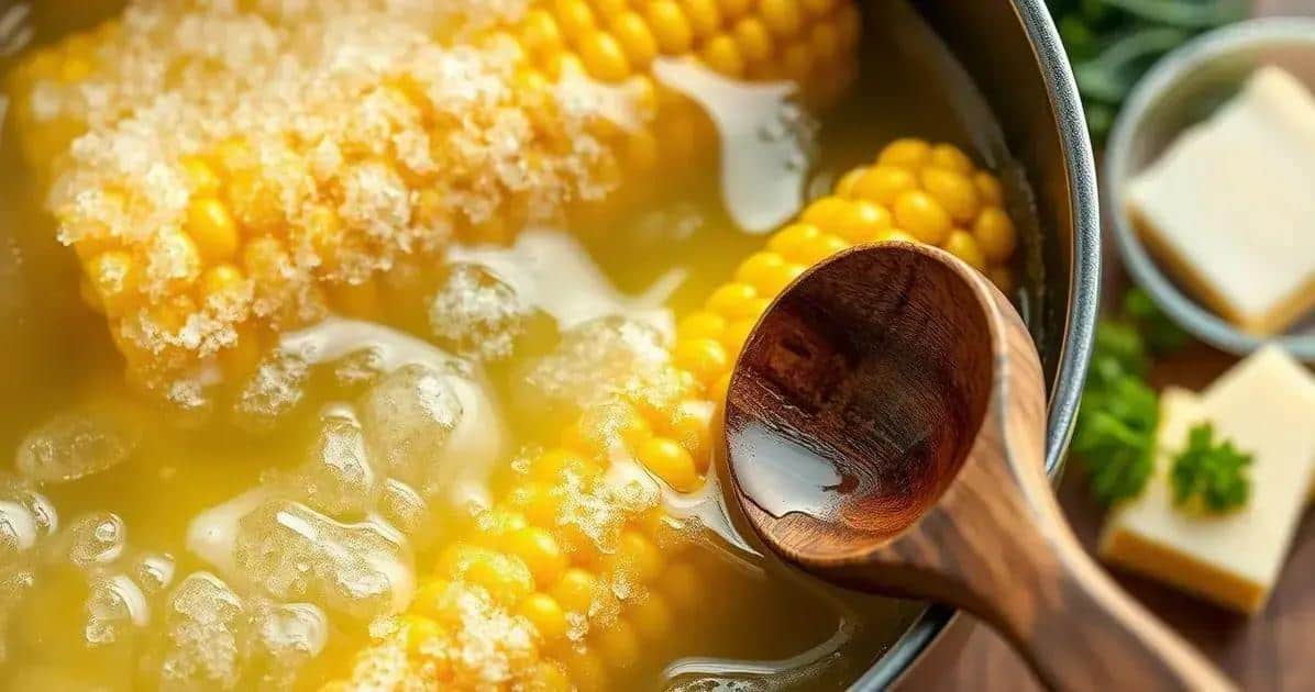 Receita do Milho Verde Cozido