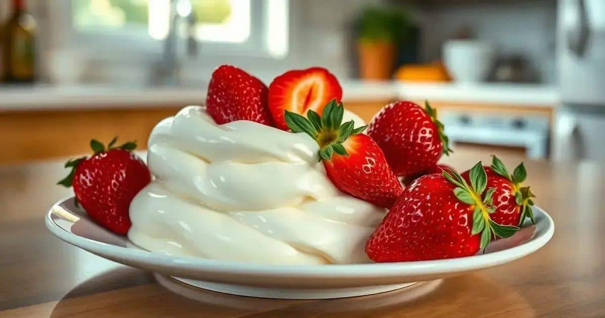 Sobremesa de Leite Ninho com Morango Moça Gelada “Amor Perfeito”