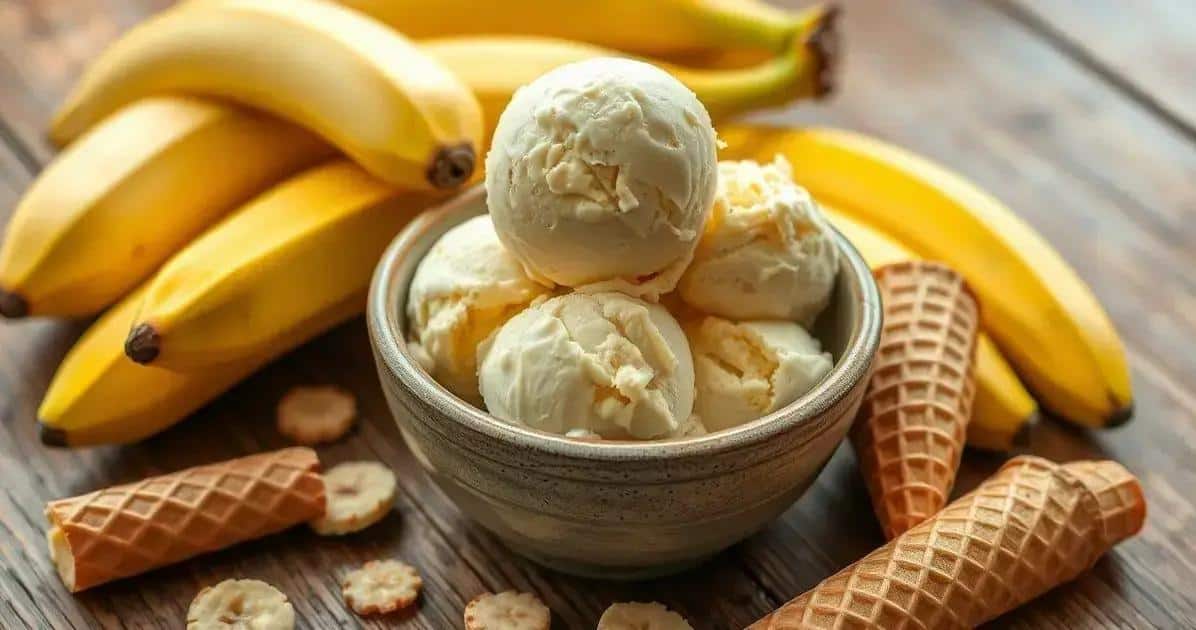 Sorvete de banana instantâneo: Prepare esta delícia em minutos!