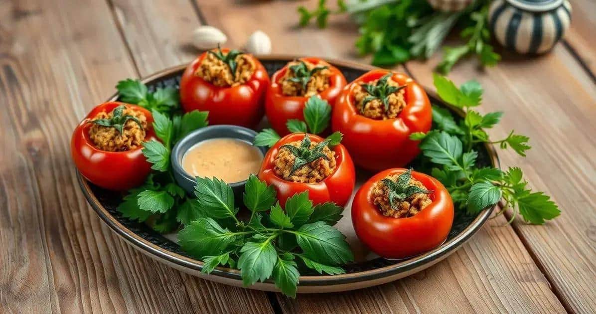 Sugestões de Apresentação para Tomates Recheados