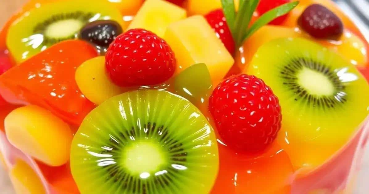 Sugestões de Frutas para Gelatina Colorida