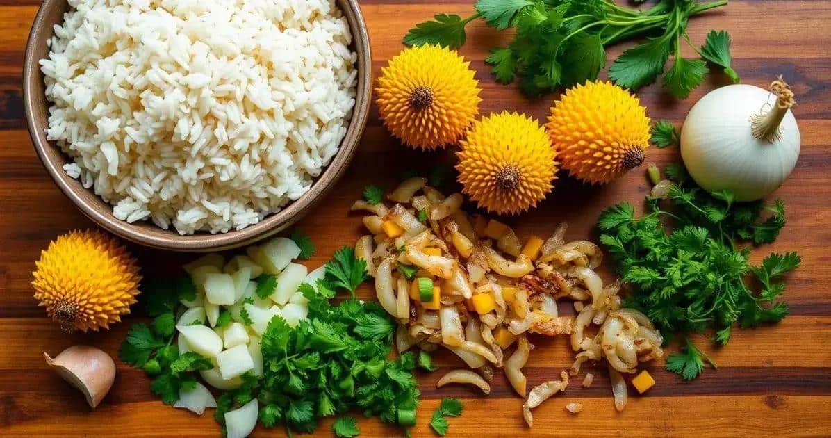 Ingredientes do Arroz com Pequi
