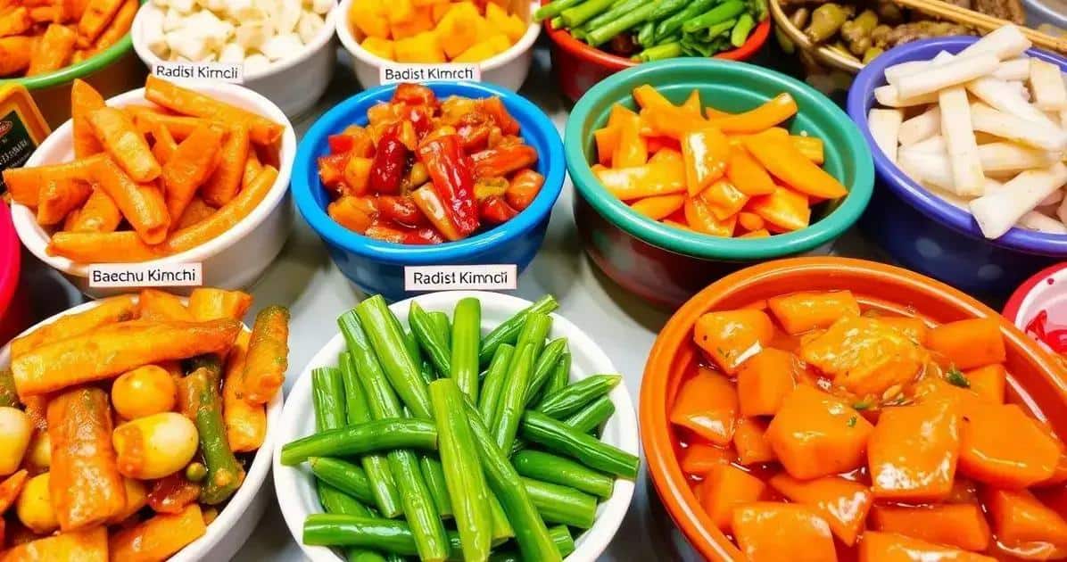 Variações de Kimchi