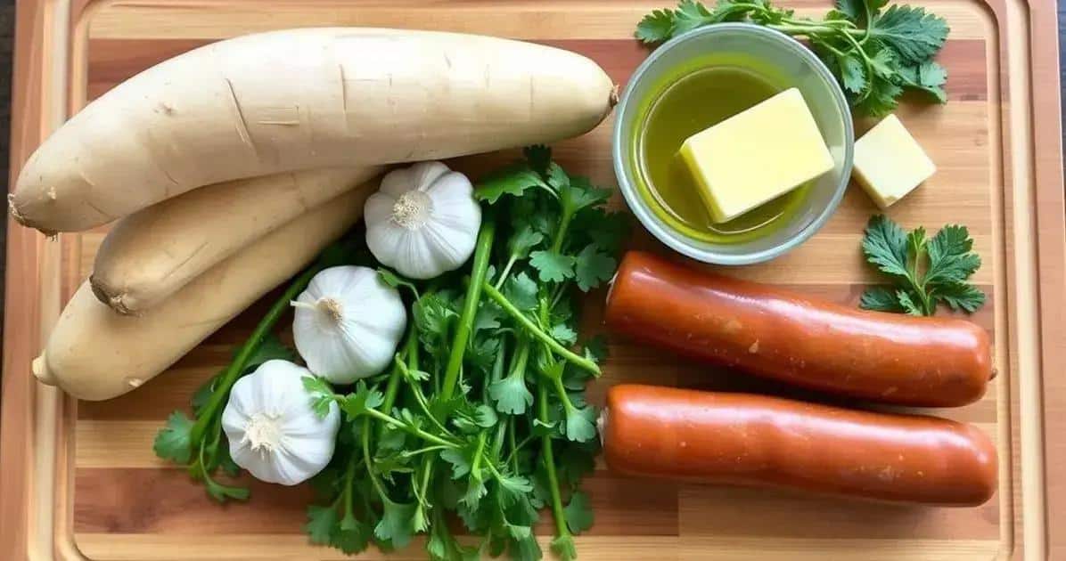 Ingredientes do Caldo de Inhame