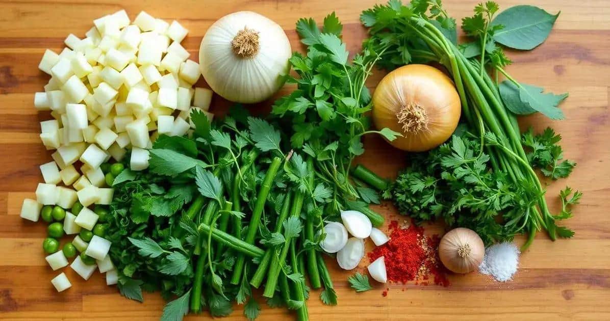 Ingredientes do Caldo de Mocotó