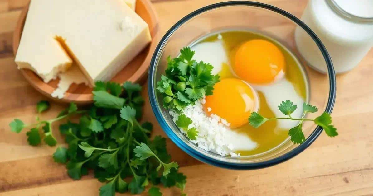 Ingredientes do Pão de Queijo Fit Rápido