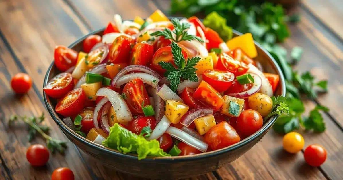 Vinagrete Rápido e Gostoso: Acompanhamento Perfeito em Poucos Minutos