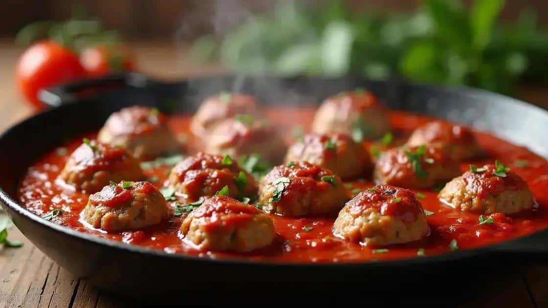 Almôndegas ao Molho de Tomate Caseiro