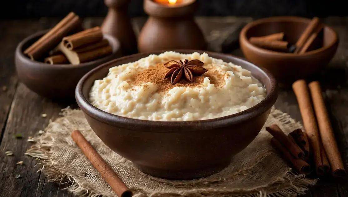 Arroz Doce Cremoso com Canela