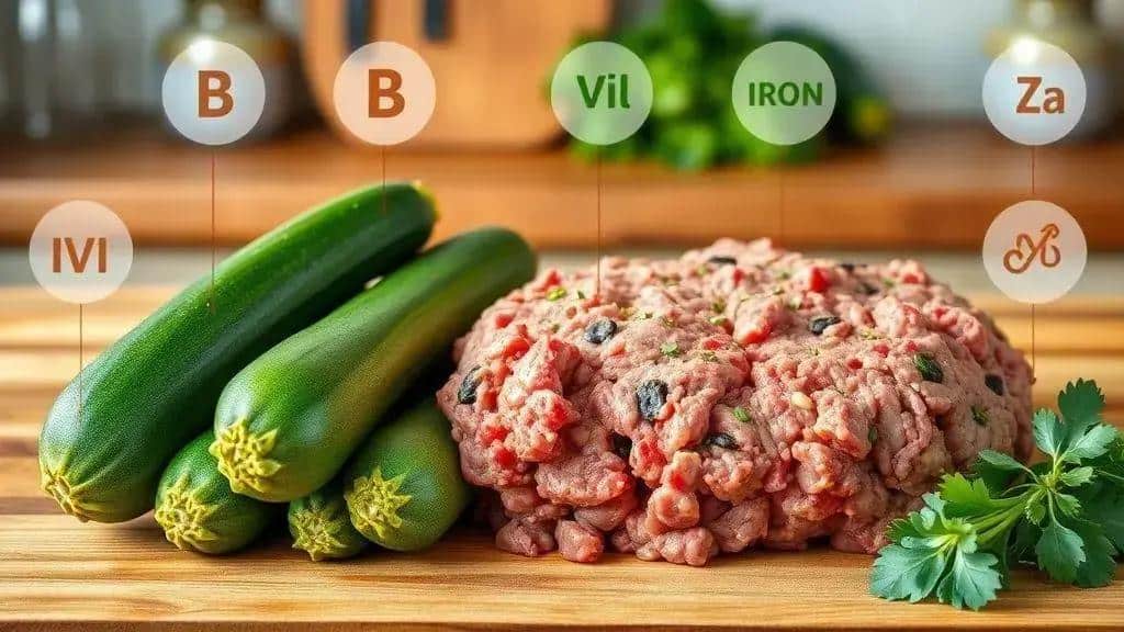 Benefícios nutricionais da abobrinha e da carne moída