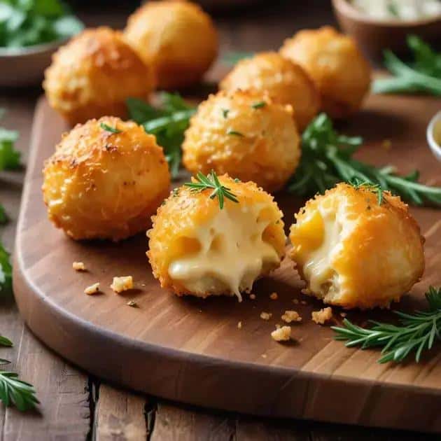 Bolinha de Queijo Crocante e Recheada