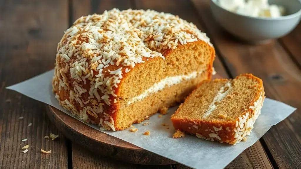 Bolo de Batata Doce com Coco