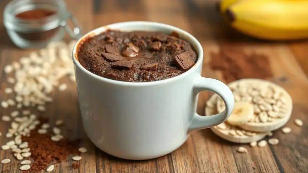 Bolo de Caneca de Chocolate Fit