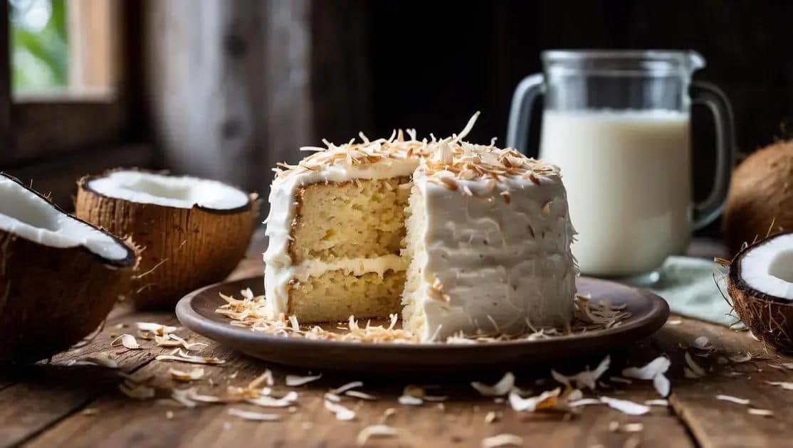 Bolo de Coco de Liquidificador