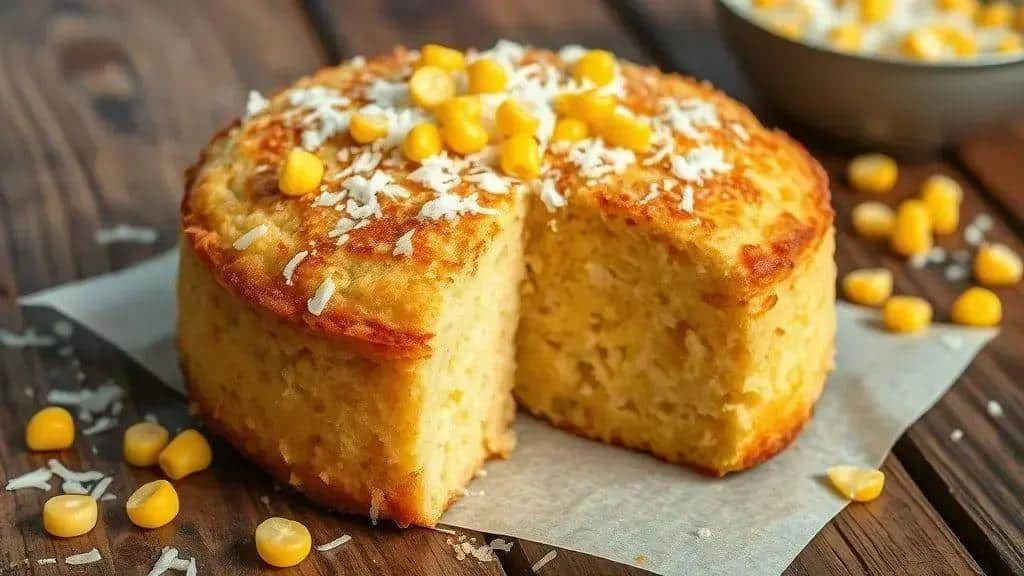 Bolo de Milho Verde com Coco