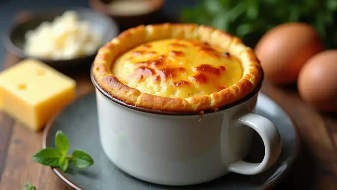 Bolo Salgado de Queijo na Caneca