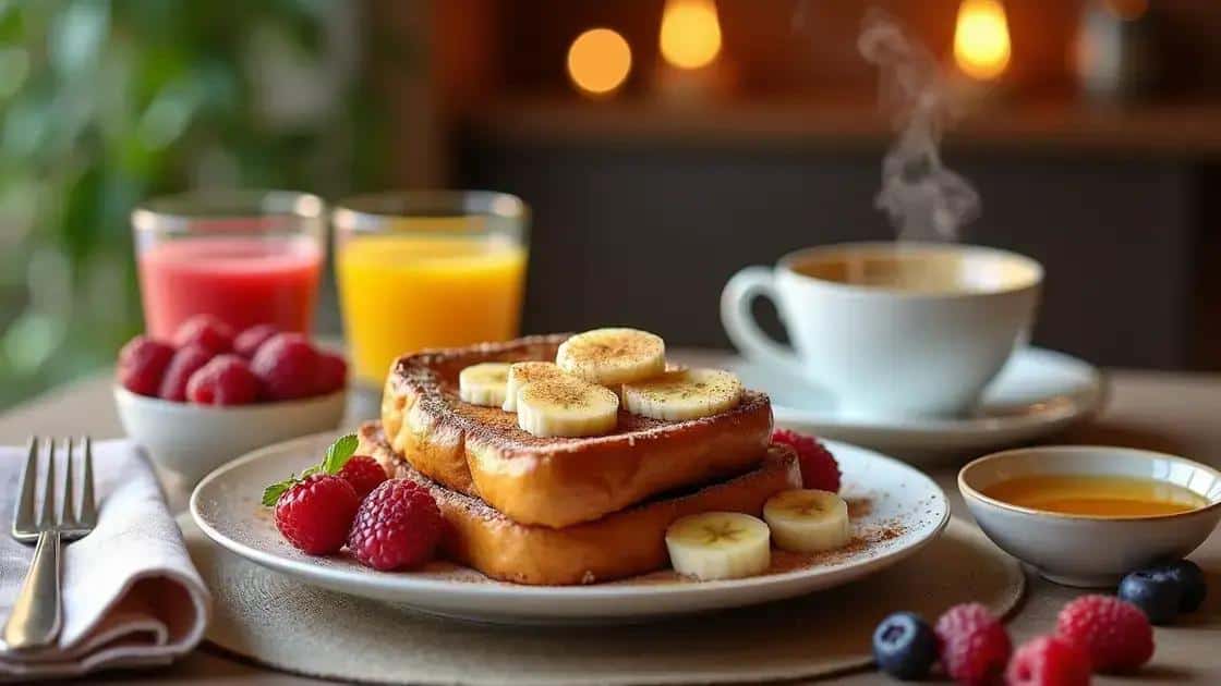 Como montar um café da manhã especial com french toast