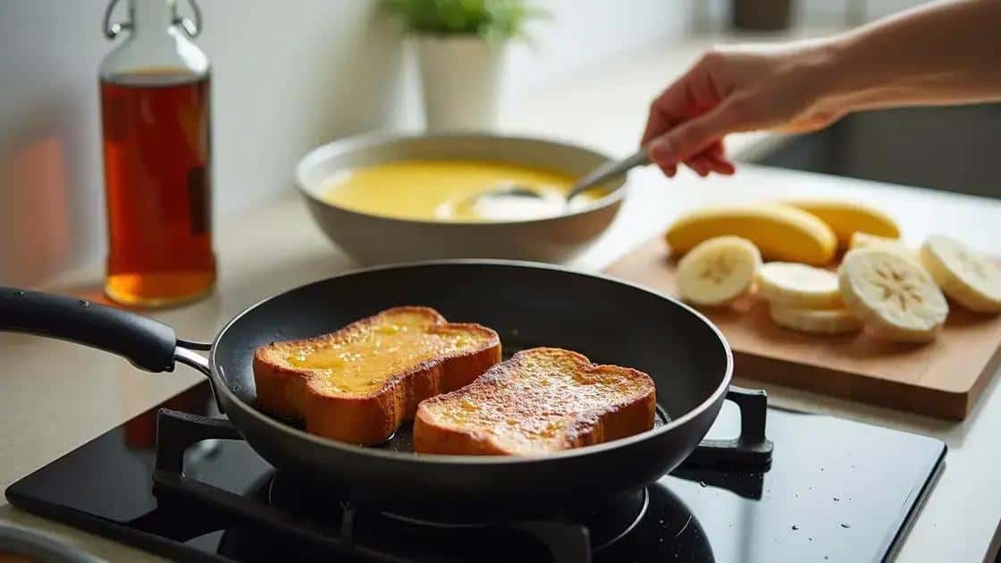 Como preparar a french toast com banana e canela