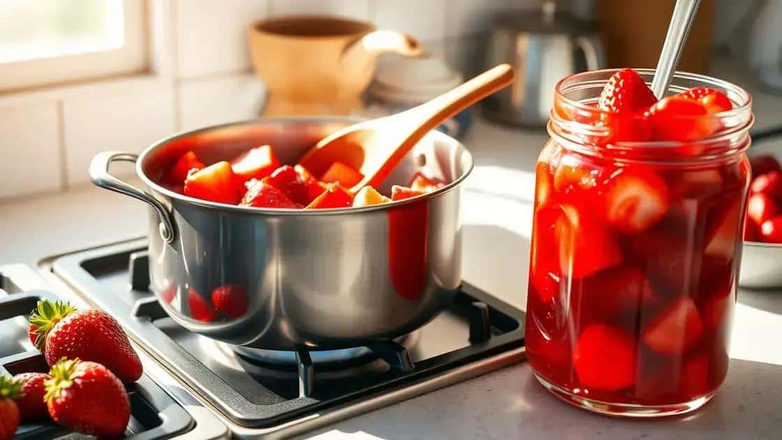 Como preparar a geleia de morango de forma natural
