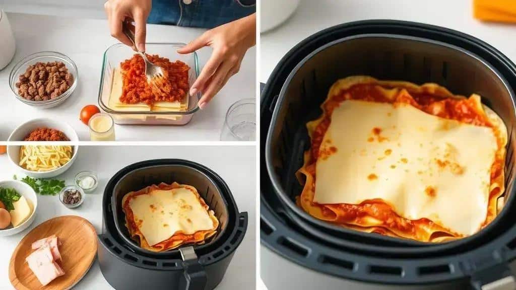 Como preparar a lasanha na air fryer passo a passo