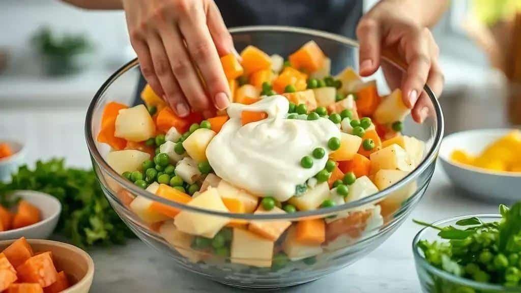 Como preparar a salada de maionese perfeita
