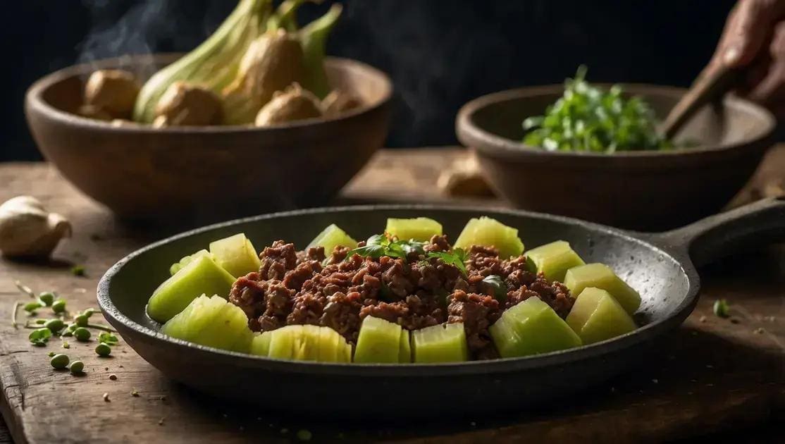 Como preparar jiló com carne moída passo a passo